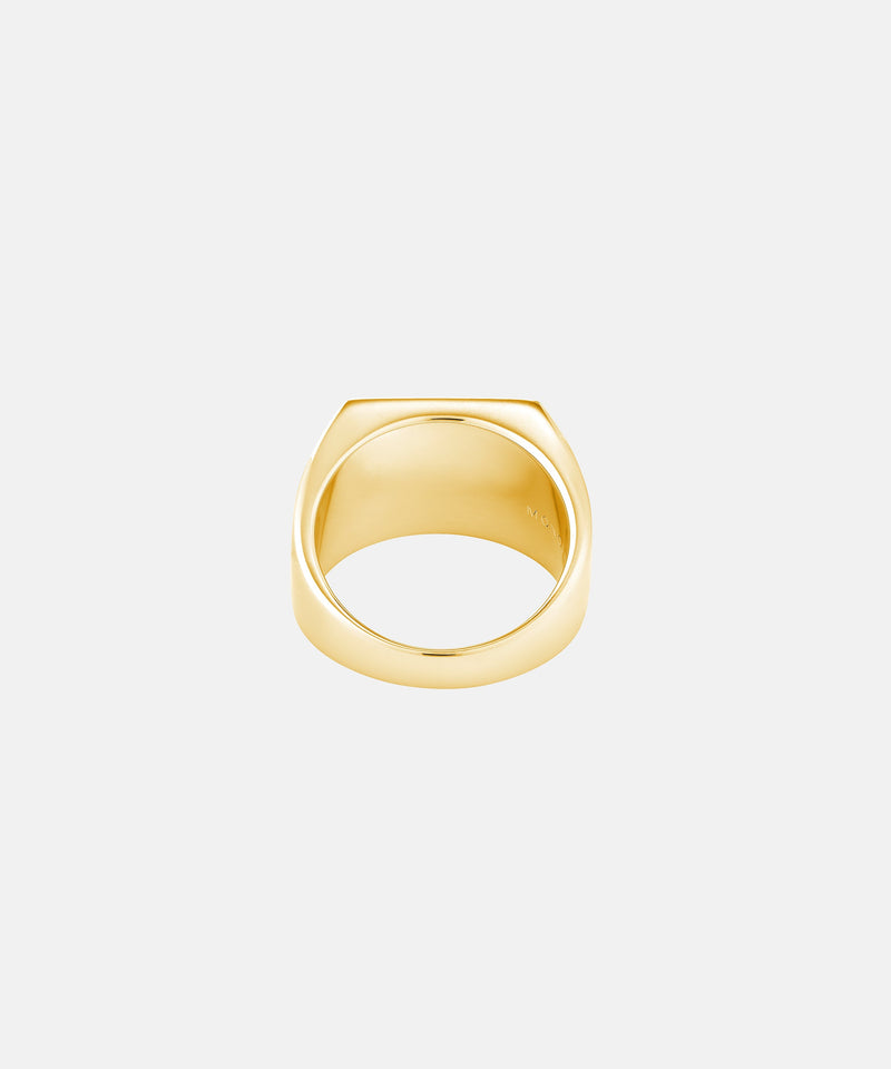 Square Signet Ring Gold