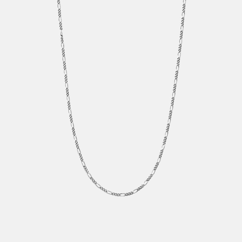 Figaro Chain Thin Silver